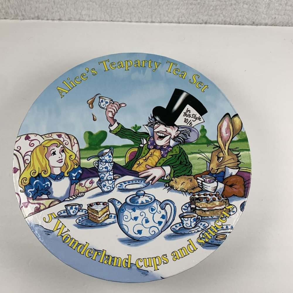 Cardew Design Alice in Wonderland Teaparty Cup and‎ Saucer Box Set of Five 6199